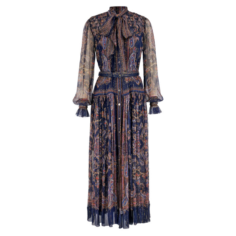 Printed Georgette Midi Dress image number null