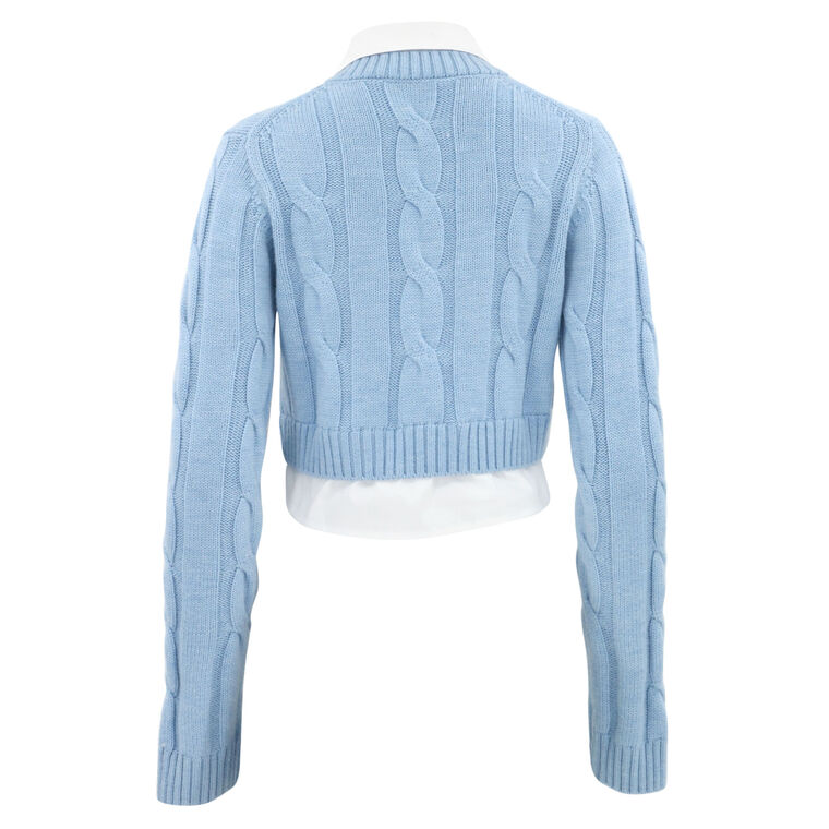 Duke Mixed Media Sweater image number null