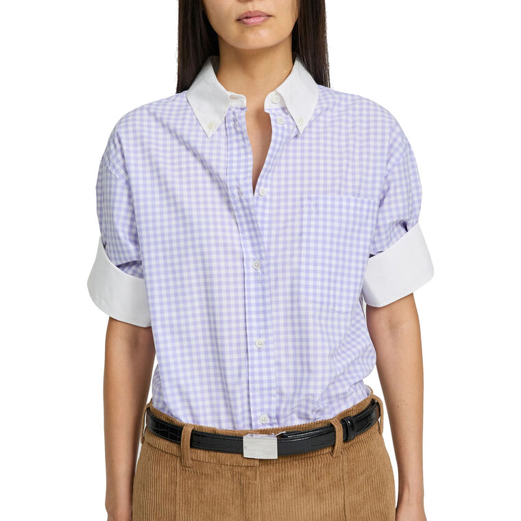 Ricka Short Sleeve Check Print Shirt image number null
