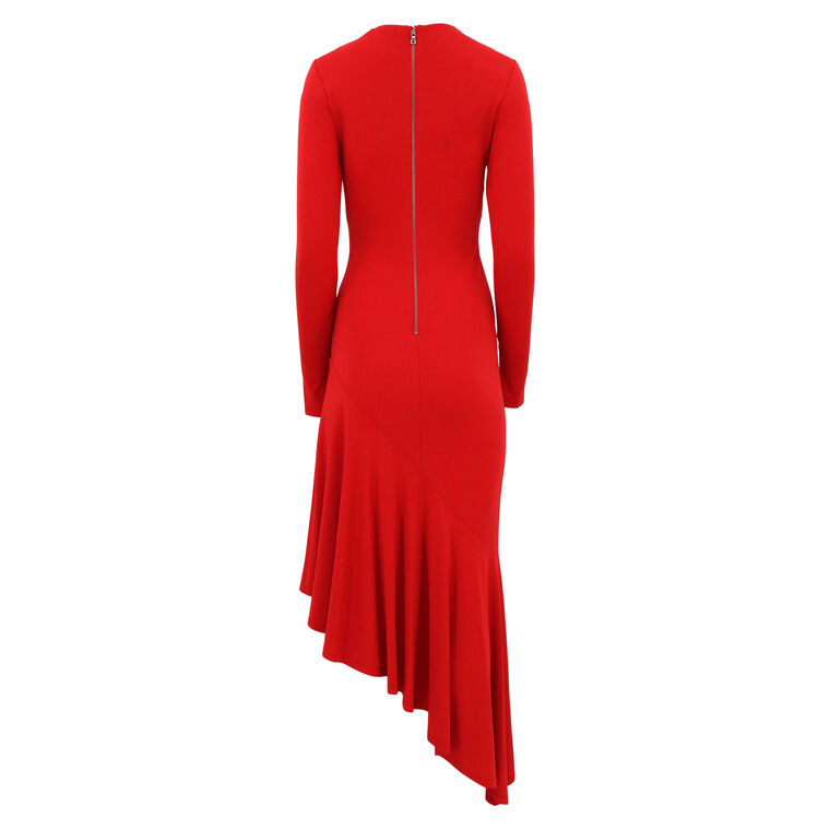 Elia Asymmetric Fitted Midi Dress image number null