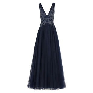 Graciella French Tulle Sleeveless V-Neck Ball Gown