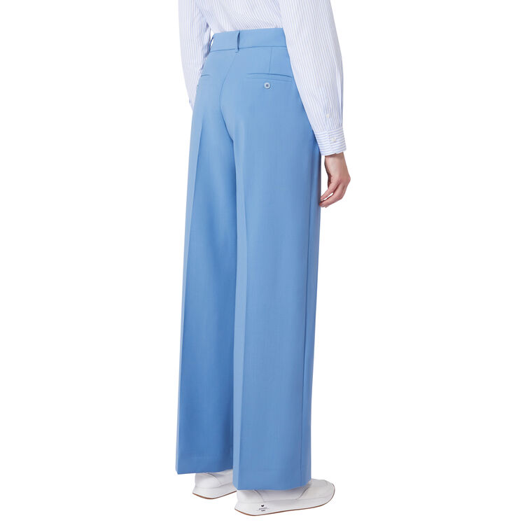 Visivo Stretch Wool Palazzo Trousers image number null
