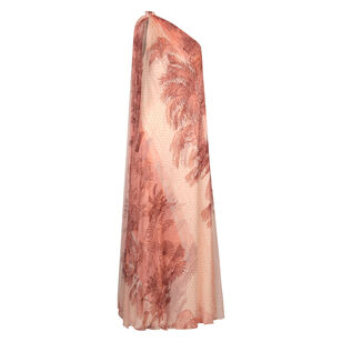 Elegant Freedom Sleeveless One-Shoulder Maxi Dress