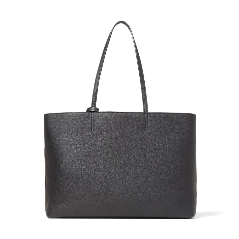 Nine2Five Grained Calf Leather Tote Bag image number null