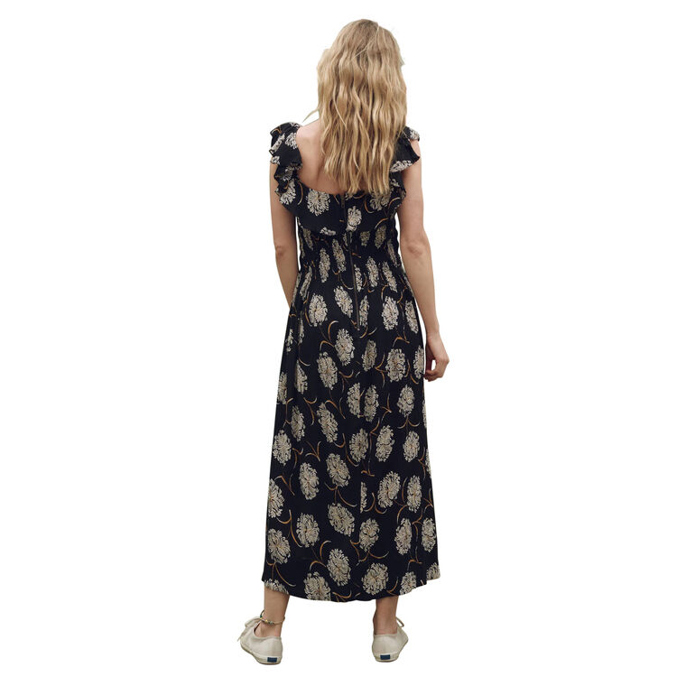The Havana Smocked Midi Dress image number null