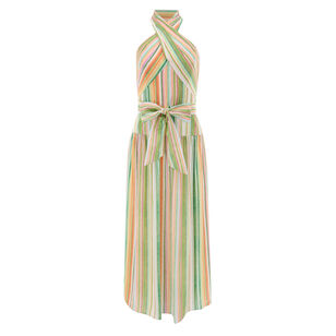 Florentine Sleeveless Halterneck Midi Dress