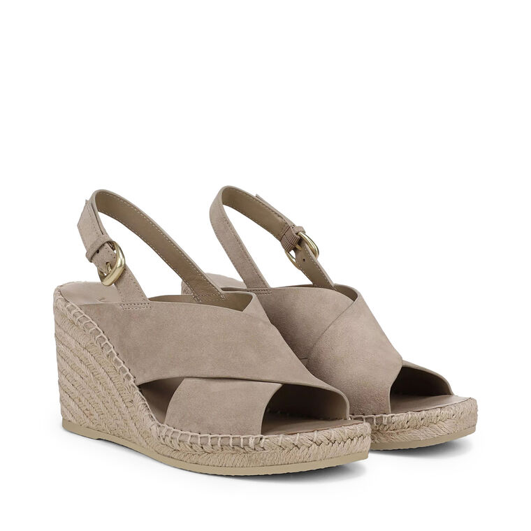 Georgia Suede Espadrille Wedge Sandals image number null