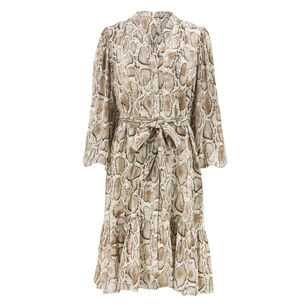 Samara Snakeskin-Print Viscose Dress