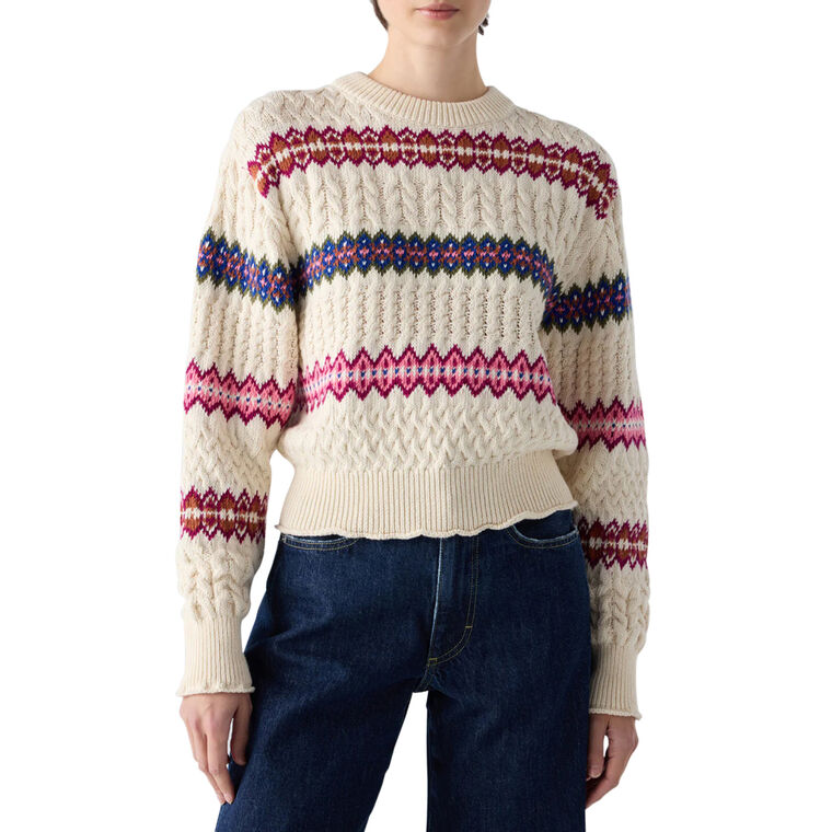 Jemma Long Sleeve Cropped Sweater image number null