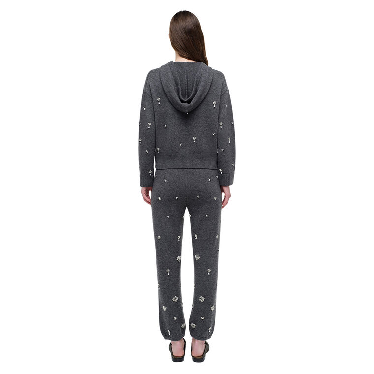 Karmen Embellished Wool-Cashmere Hooded Top image number null