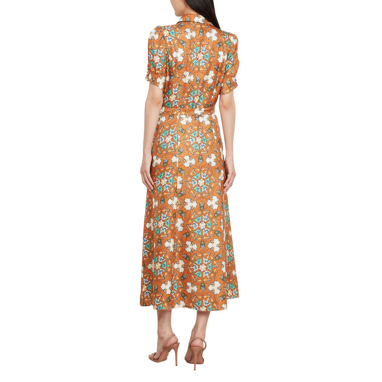 Vanessa-D Short Sleeve Midi Dress image number null