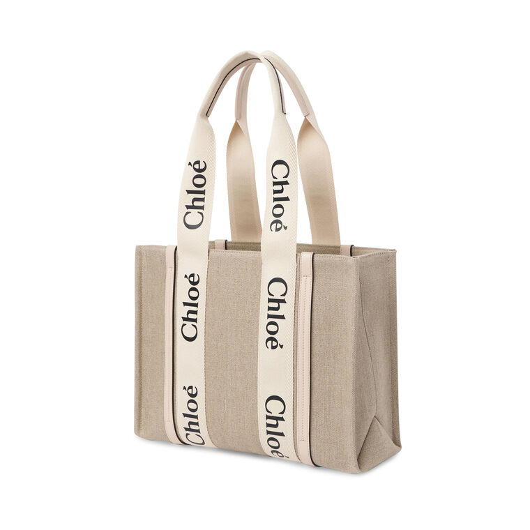 Woody Tote Bag in Linen image number null