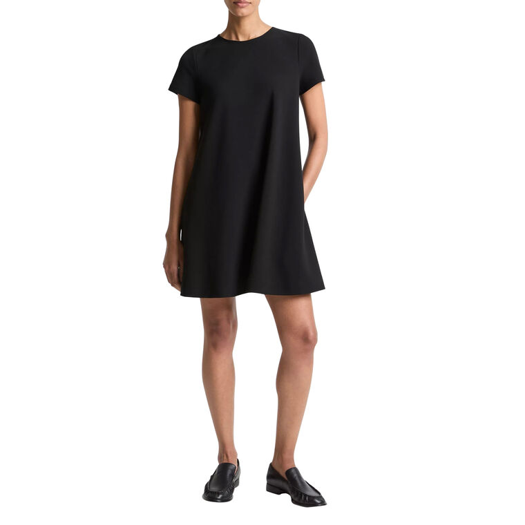 Bias Short Sleeve Mini Dress image number null