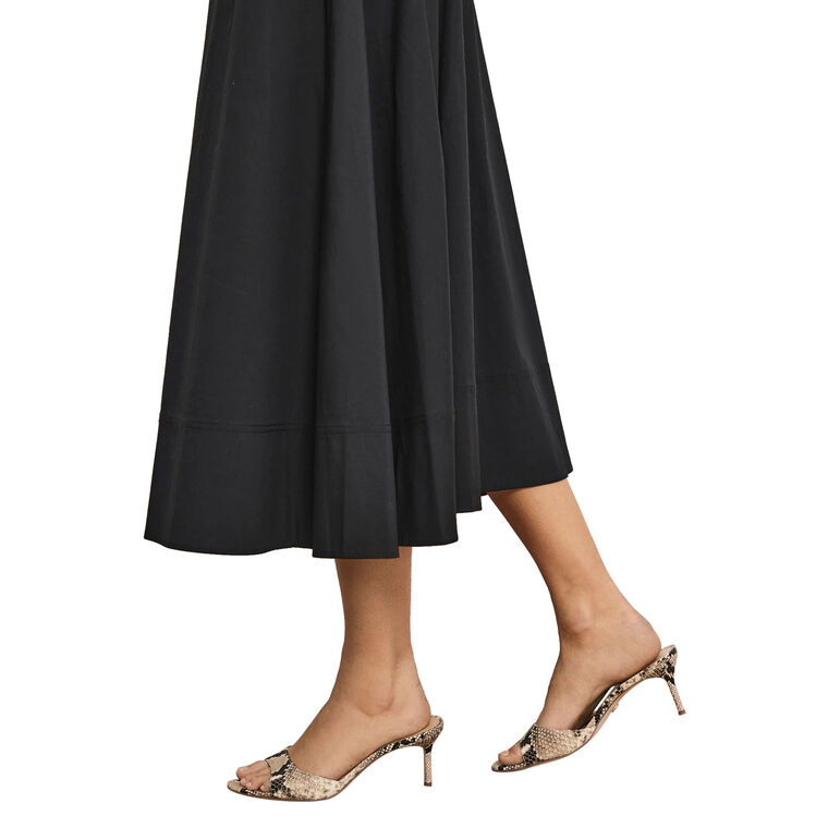 Tia Leather Kitten-Heel Sandal image number null