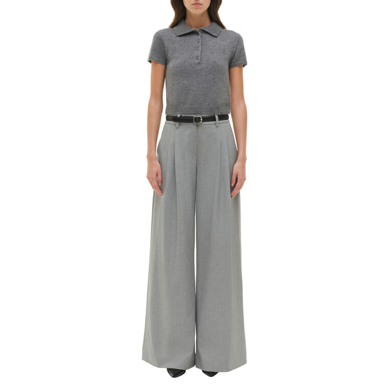Clayton Wide Leg Pleated Pant image number null