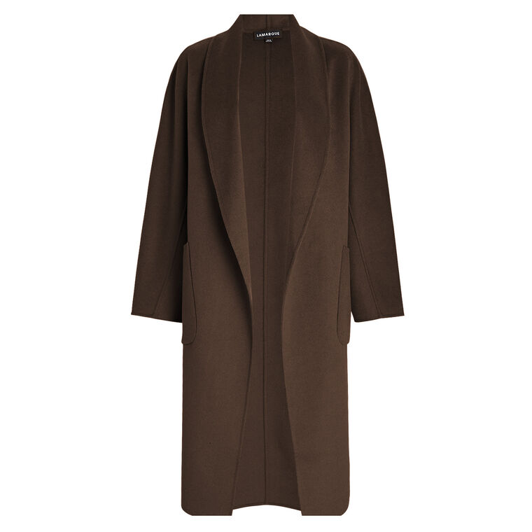 Thara Shawl Collar Wool Coat image number null