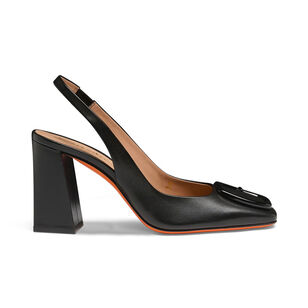 Peaches Leather Slingback Heel