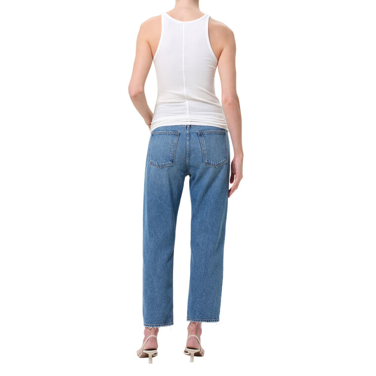 90s Crop Mid Rise Straight-Leg Jean image number null