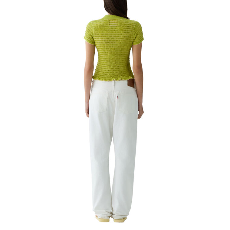 Smocked Shrunken Polo image number null