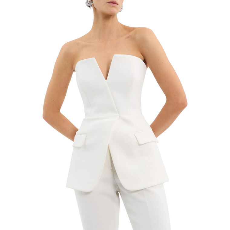 Rory Strapless Crepe Top image number null