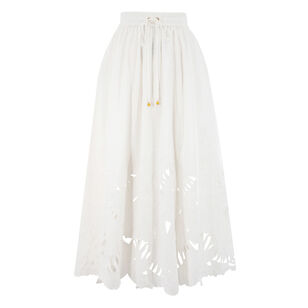 Mahon Embroidered Midi Skirt