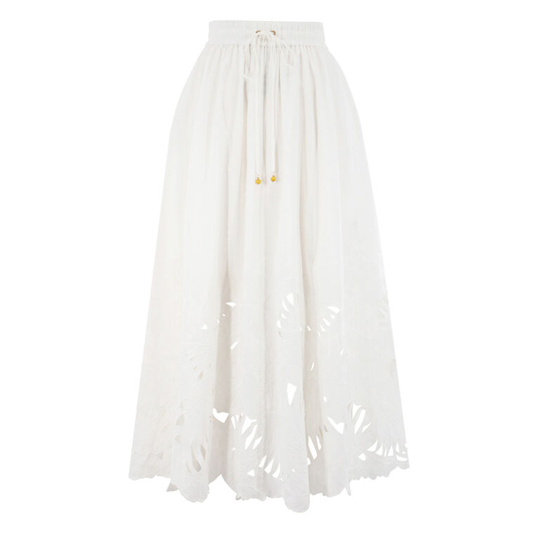 Mahon Embroidered Midi Skirt image number null