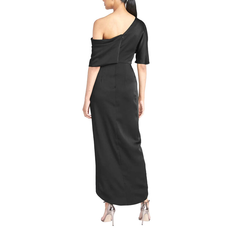 Rayna One Shoulder Draped Gown image number null