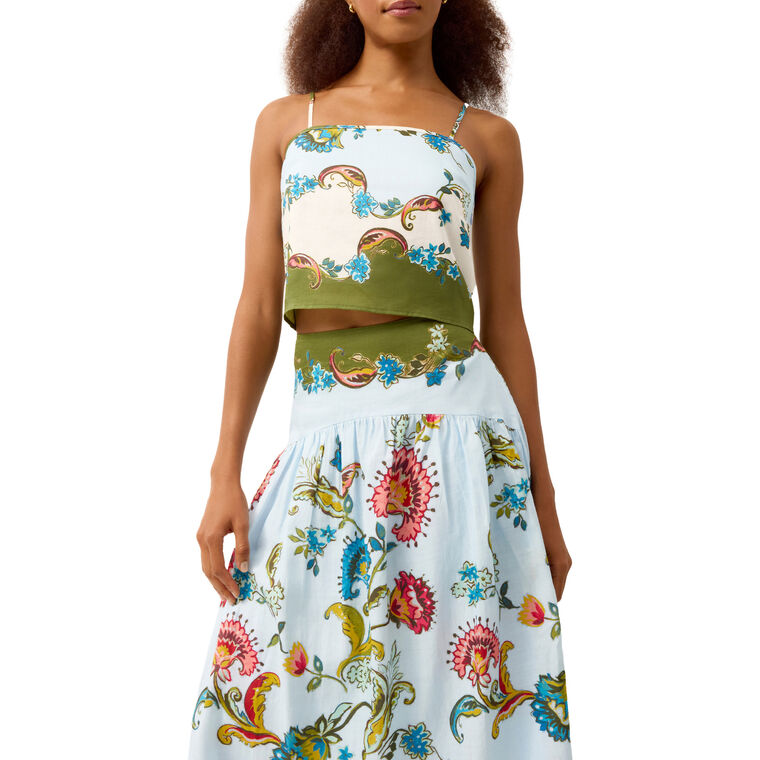 Kyra Sleeveless Cropped Top image number null