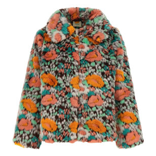 Floral Faux Fur Jacket