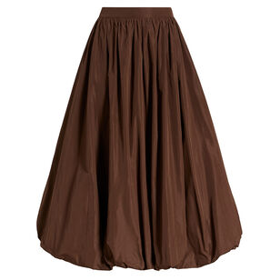 Cellah Taffeta Midi Skirt