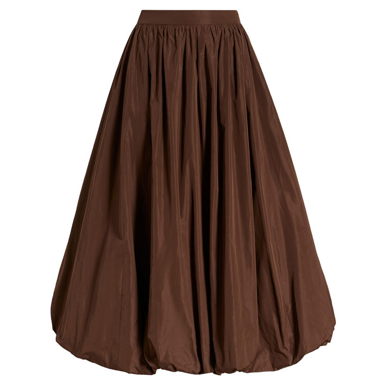 Cellah Taffeta Midi Skirt image number null