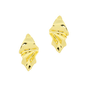 Crumpled Small Post Earrings
