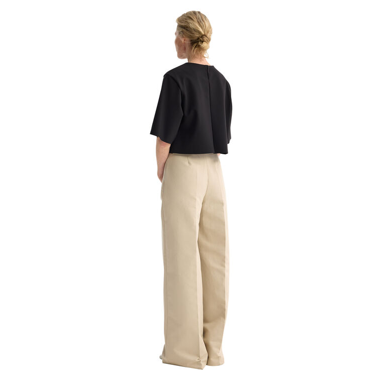Short Length Scuba Crop Top image number null
