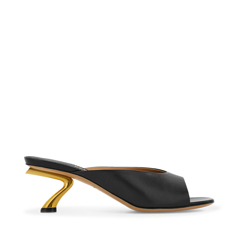 Archive 55mm S-Shaped Heel Peep-Toe Mule image number null