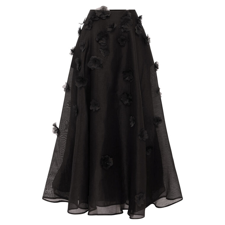Leila Petal Midi Skirt image number null