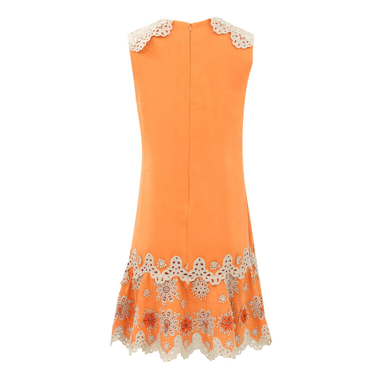 Gracie Crochet-Trim Shift Dress image number null