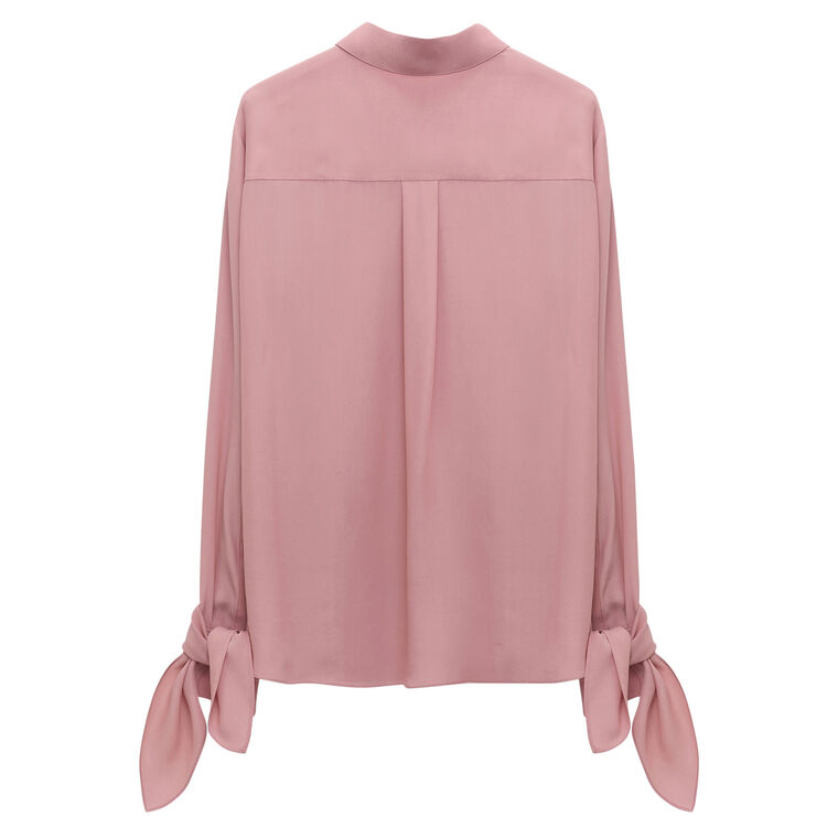 Soft Vibes Long Sleeve Silk Blouse image number null