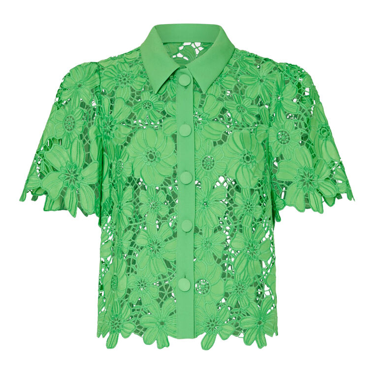 Addison Roja Short Sleeve Lace Top image number null