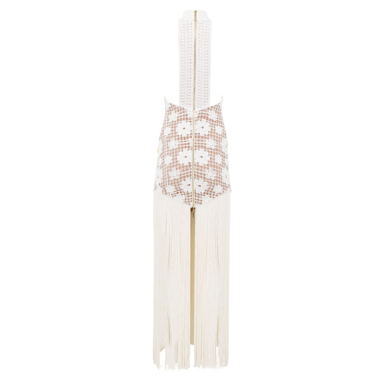 Maia Fringe Halterneck Dress image number null
