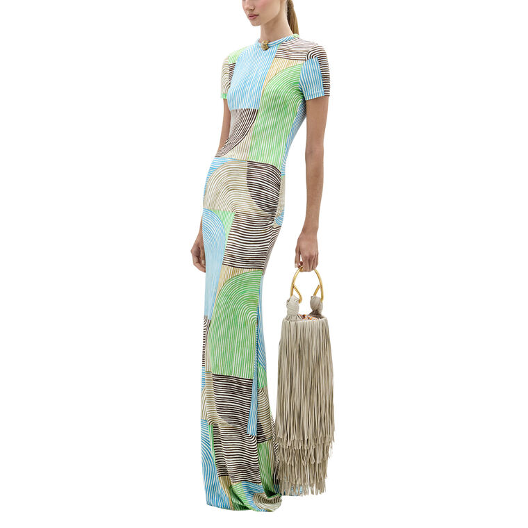 Yara Short Sleeve Maxi Dress image number null