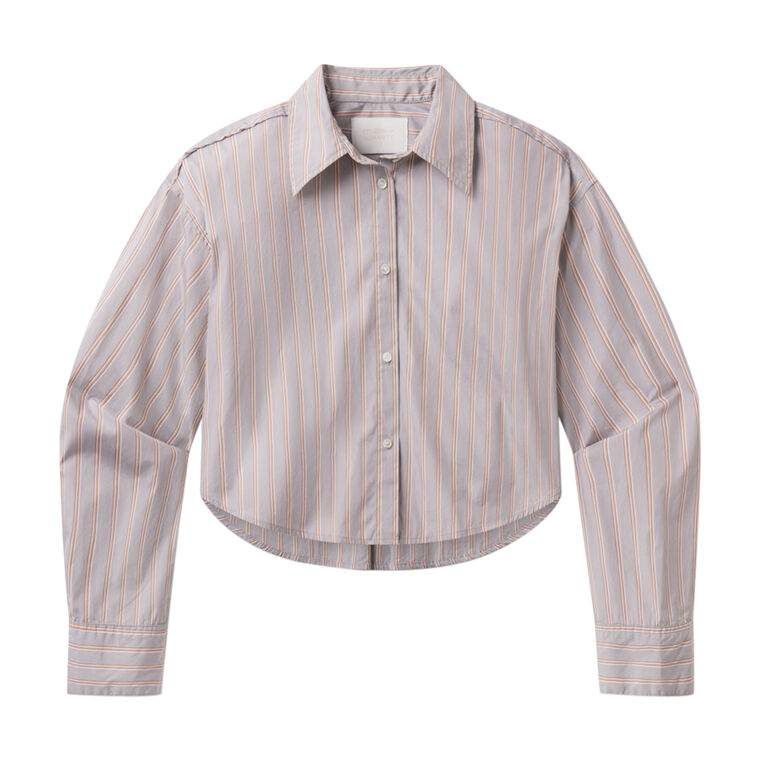 Ana Cropped Button Front Shirt image number null