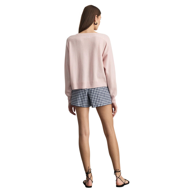 Audrey Long Sleeve Cashmere V-Neck Sweater image number null