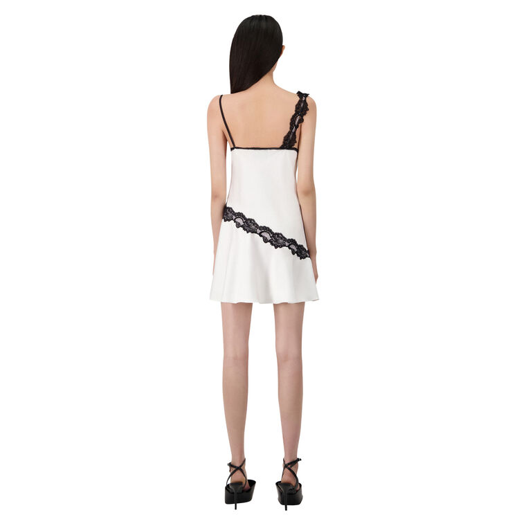 Bias Lace Mini Slip Dress image number null