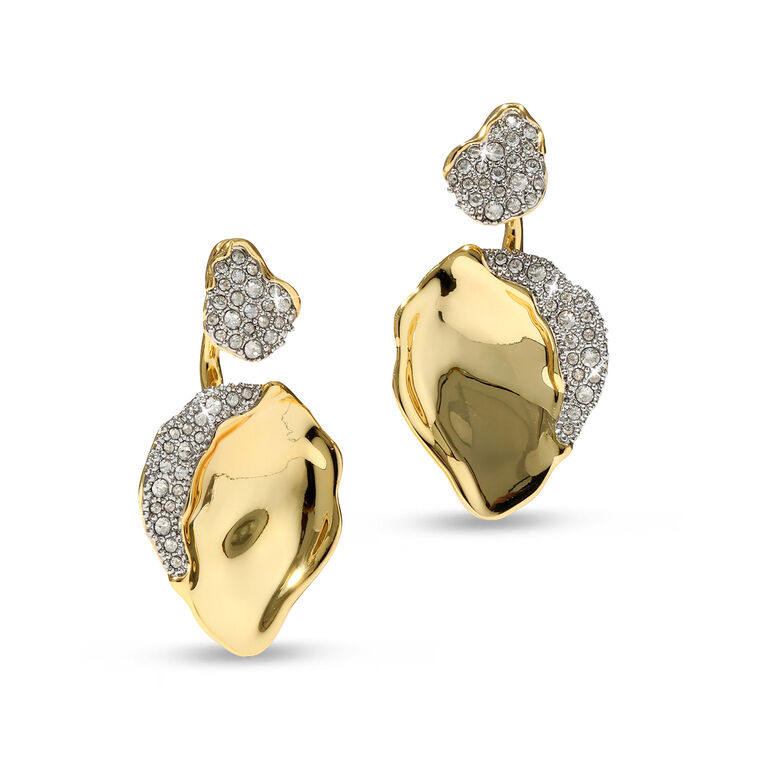 Solanales Gold Petal Earrings image number null