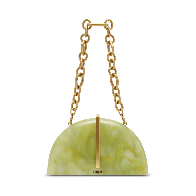 Laguna Marbled Acrylic Arch Clutch image number null