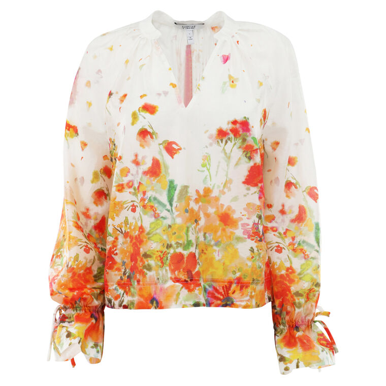 Milon Organza V-Neck Blouse image number null