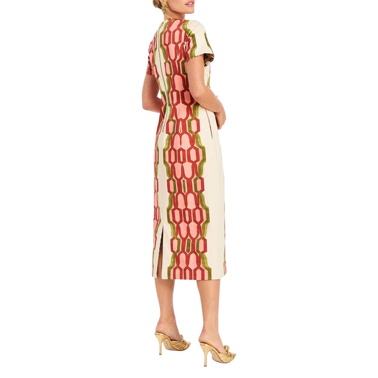 Hampton Reversible Short Sleeve Midi Dress image number null