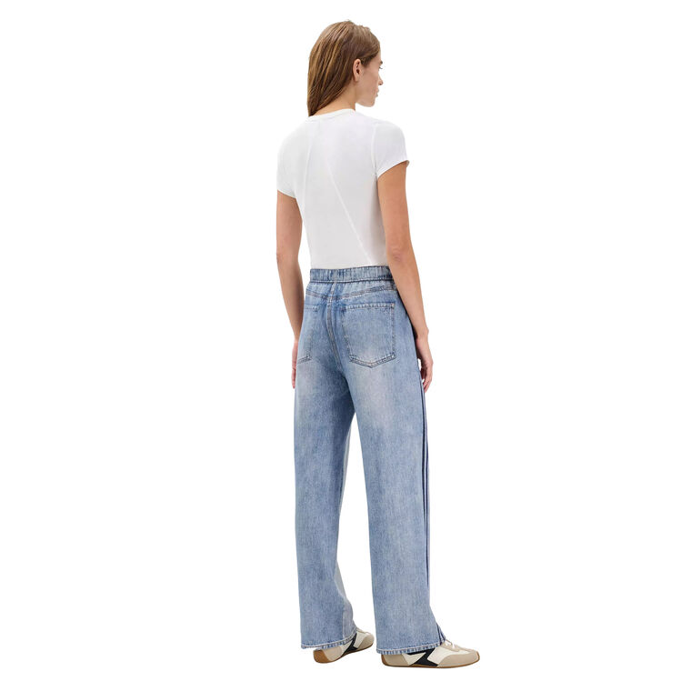 Miramar Terry Wide-Leg Track Jeans image number null