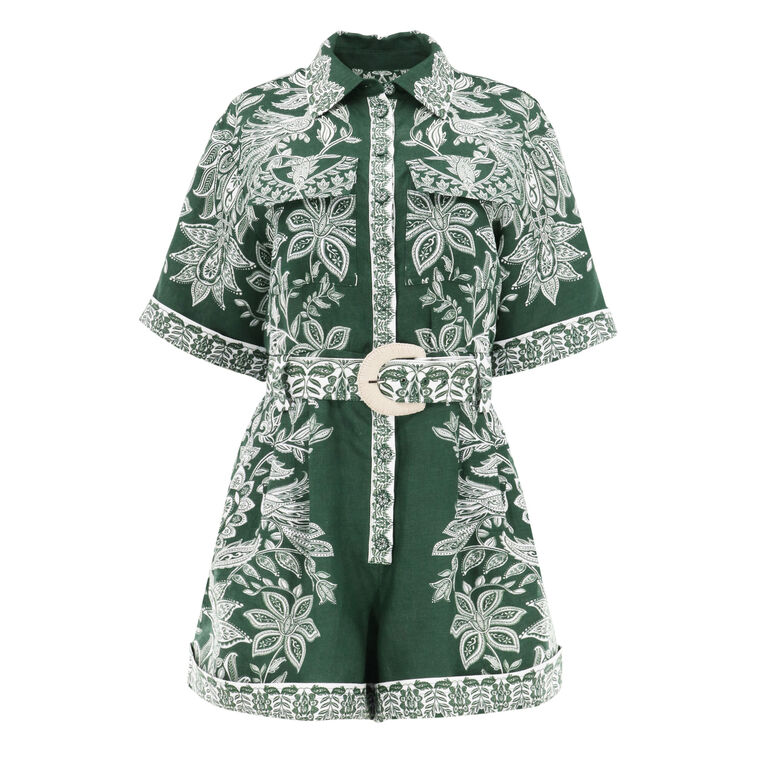 Miranda Belted Romper image number null