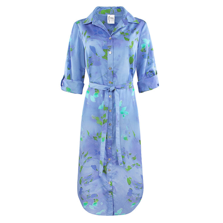 Alex Enchanted Forest Print Long Shirtdress image number null